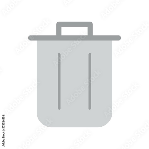 Recycle bin Flat Vector Icon Design