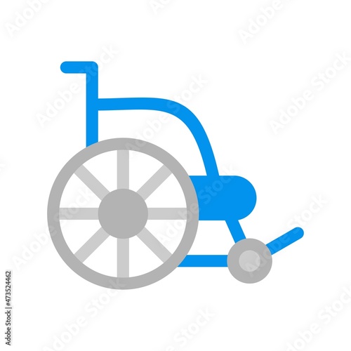 Wheelchair Flat Vector Icon Design