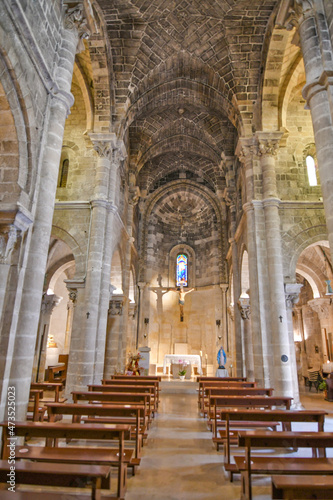 The interior  of an ancient church in Matera  an ancient city built into the rock. It is located in the Basilicata region  Italy.