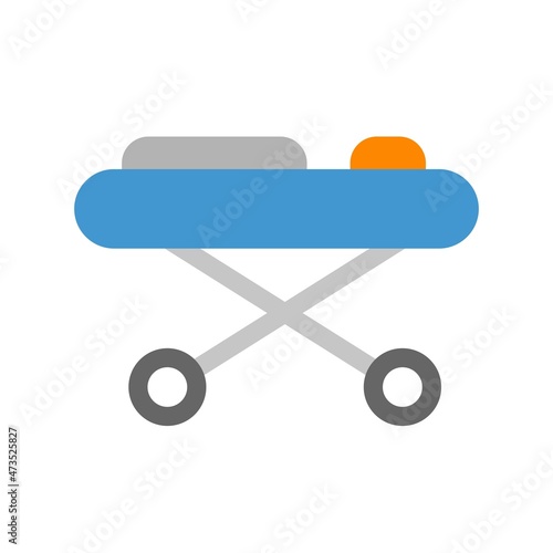 Stretcher Flat Vector Icon Design
