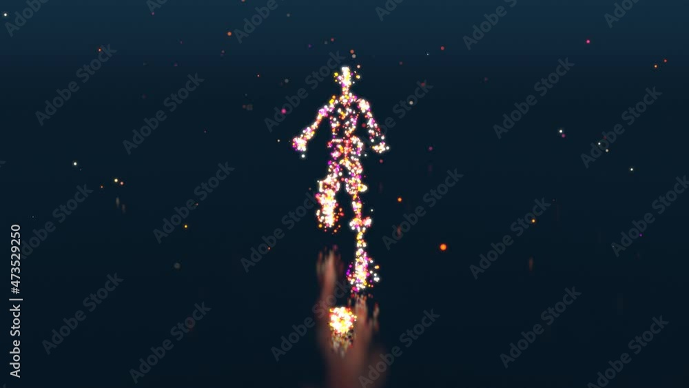 3D motion design of a football player 3D motion design of a football player