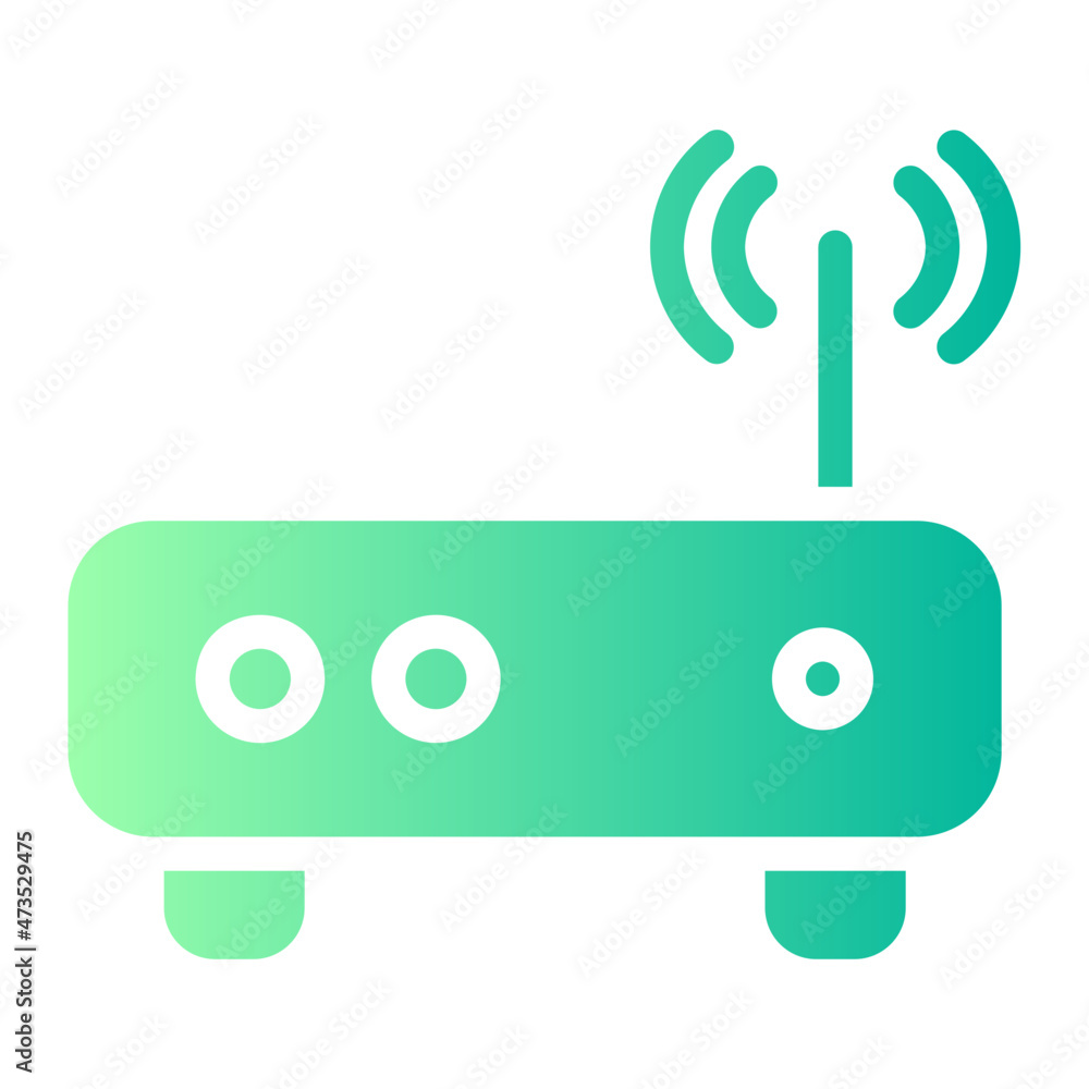 wifi router gradient icon