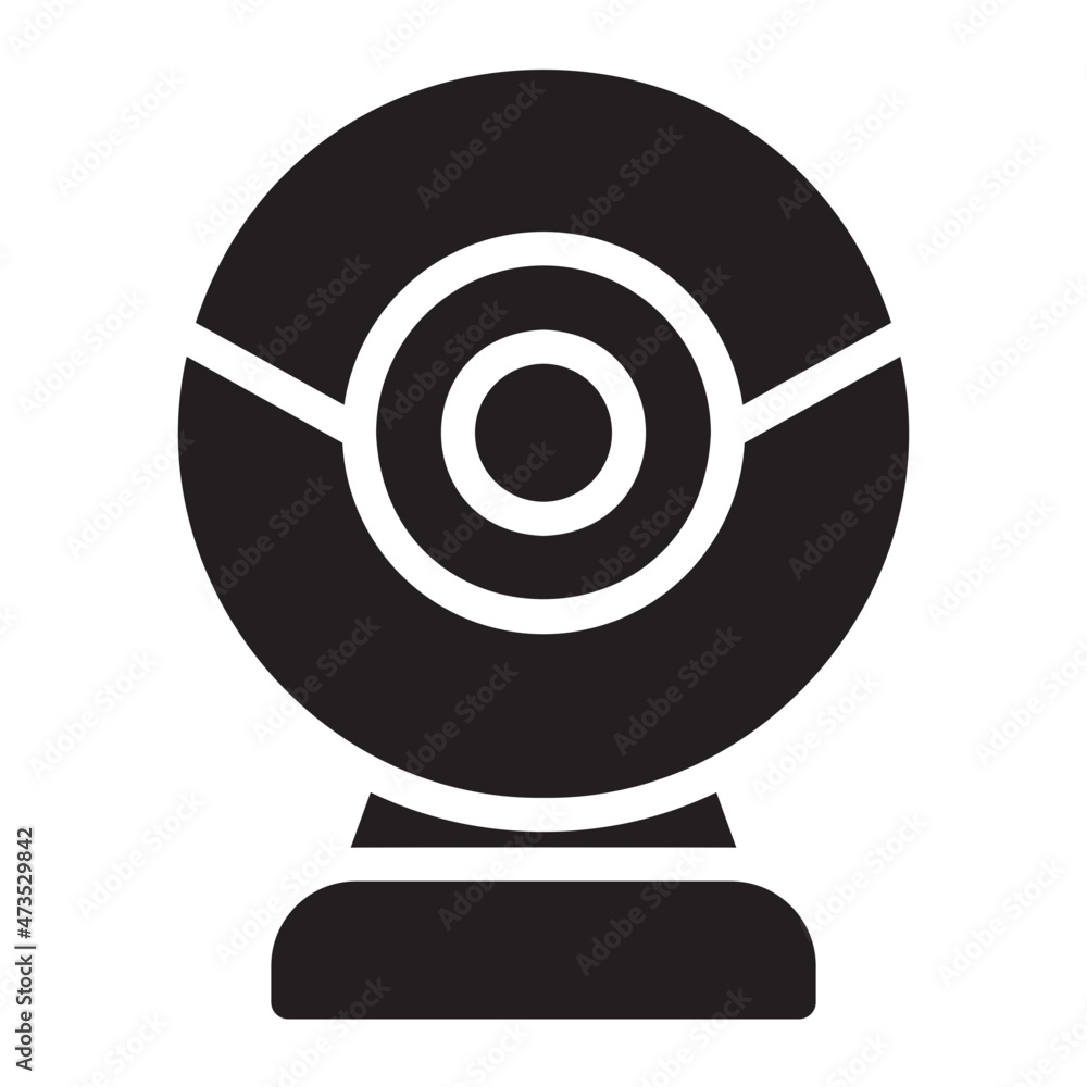 Webcam glyph icon Webcam glyph icon