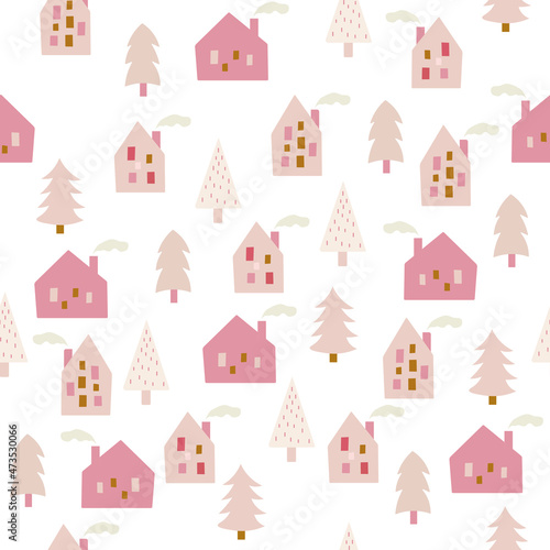New Year Christmas background. Isolated, vector background. For greeting cards, fabric, or wrapping paper. Vector illustration