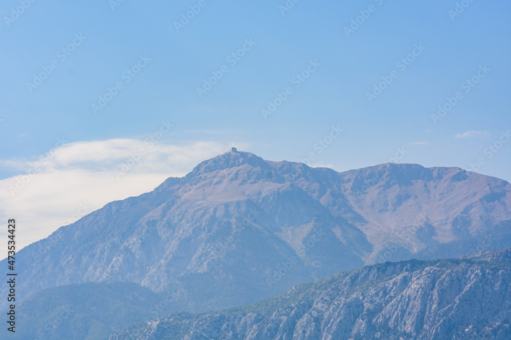 View on Tahtali mountain not far from Kemer town. Antalya province, Turkey View on Tahtali mountain not far from Kemer town. Antalya province, Turkey
