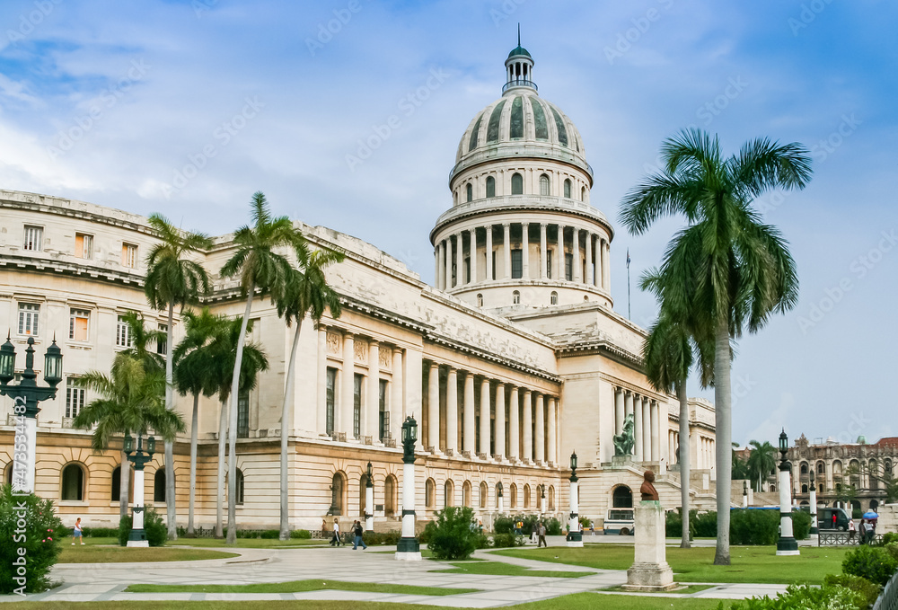 Historic Capitol building in the center of Havana, Cuba