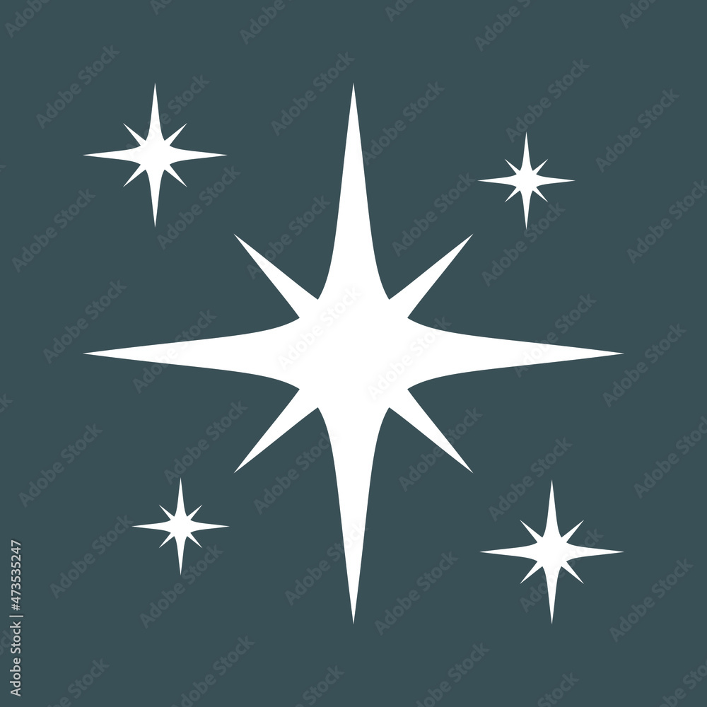 Star north quality vector illustration cut Star north quality vector illustration cut