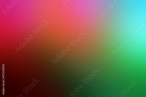 Blurred color gradient background. Mesh color, yellow, red, and green.