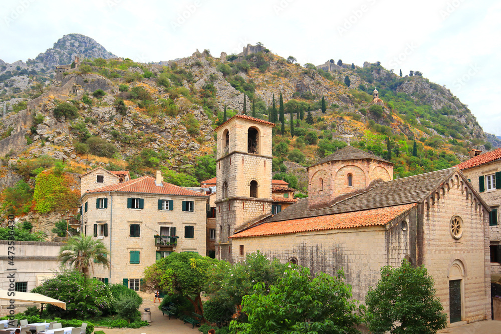 Church of St. Clare in Old Town of Kotor, Montenegro