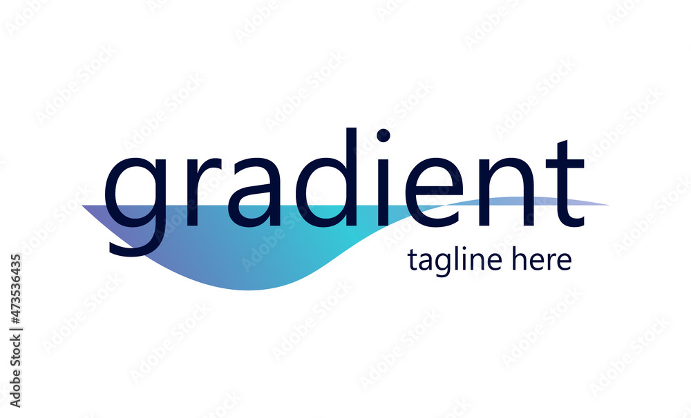 logo for a company, business. Gradient logo design with blue gradient logo for a company, business. Gradient logo design with blue gradient
