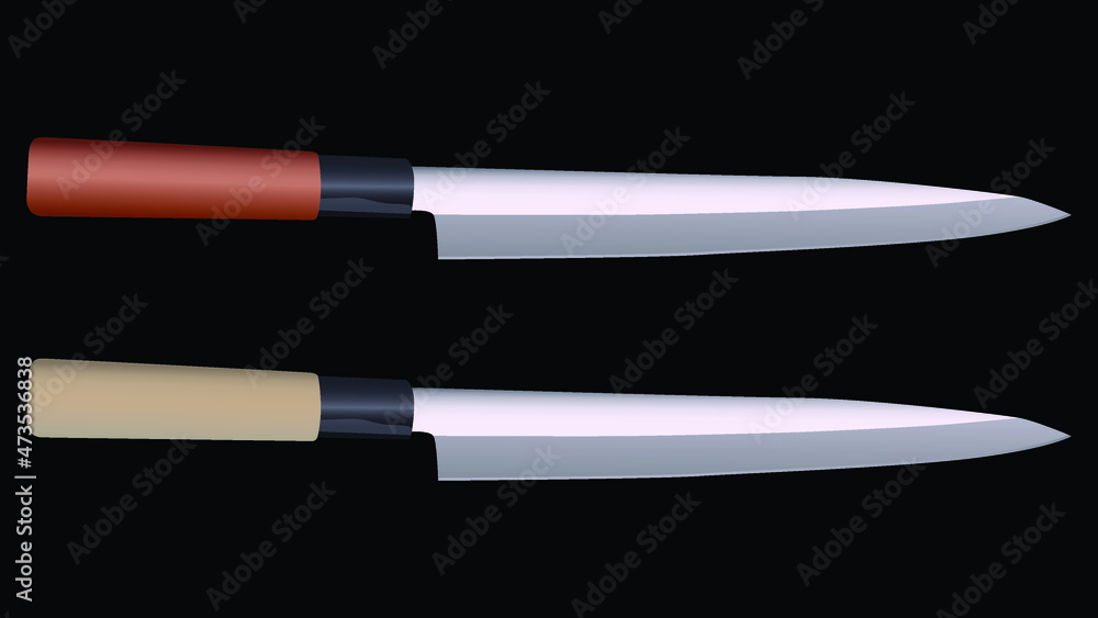 chef knives, butcher meat knives for butcher shop, Meat cutting knives, Cutlery icon set - vector realistic kitchen knives isolated, Vector illustration chef knives, butcher meat knives for butcher shop, Meat cutting knives, Cutlery icon set - vector realistic kitchen knives isolated, Vector illustration
