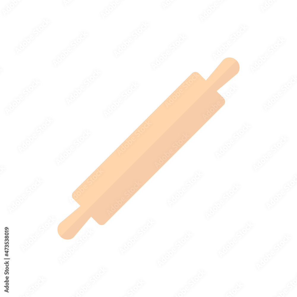 Rolling pin icon vector flat style Rolling pin icon vector flat style