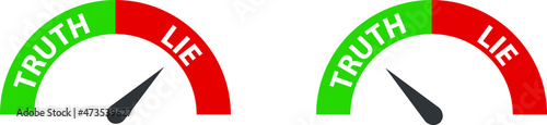 Lie detector icon , vector