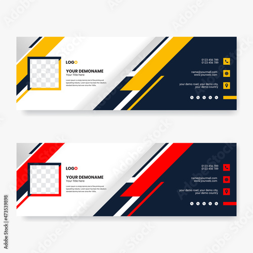 Modern Corporate Email Signature design template