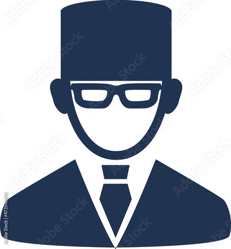 Doctor, practitioner, physician, nurse Avatar Monochrome Icon