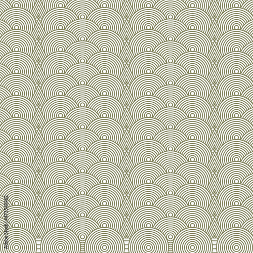 japanese style mixed ethnic inland tribal shapes seamless pattern background soft brown circles ornate suitable for your interior design