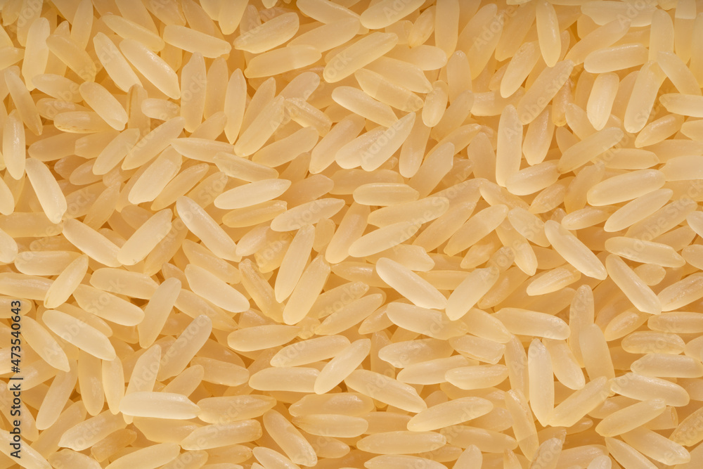 Detailed and large close up shot of parboiled rice grain. Detailed and large close up shot of parboiled rice grain.