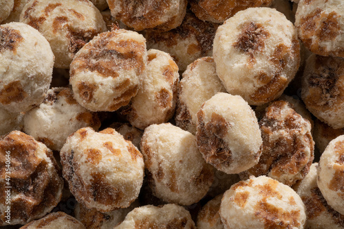Detailed and large close up shot of tigernuts. photo