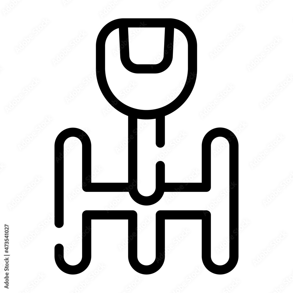 manual transmission line icon manual transmission line icon