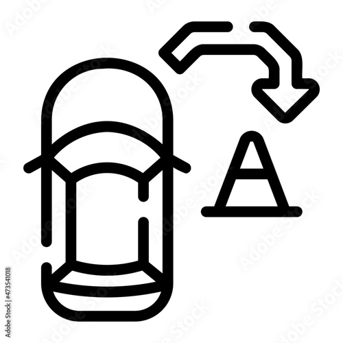 maneuver line icon