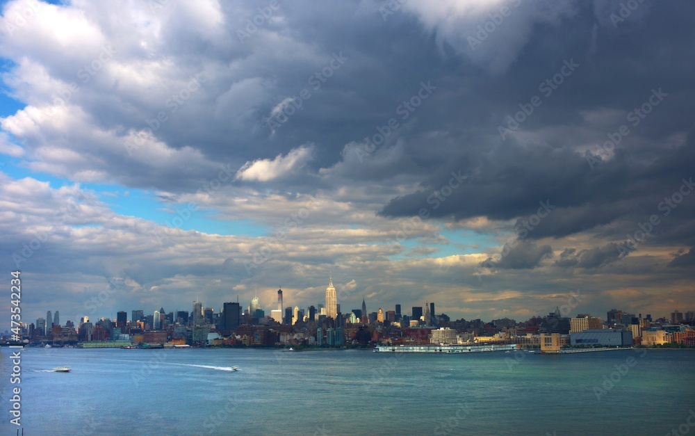Naklejka premium Manhattan Skyline Panorama
