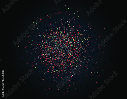 Particle explosion effect, glitter texture, elementary particles, Sparkling texture