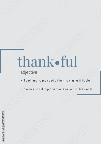 Thankful Adjective Gratitude
