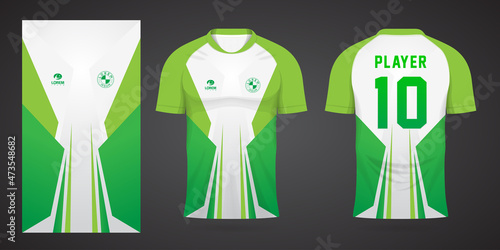 green sports shirt jersey design template

