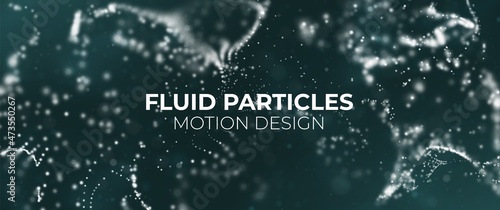 Light bokeh magic background. White shiny particles effect. Abstract glow liguid sparks. Vector illustration.