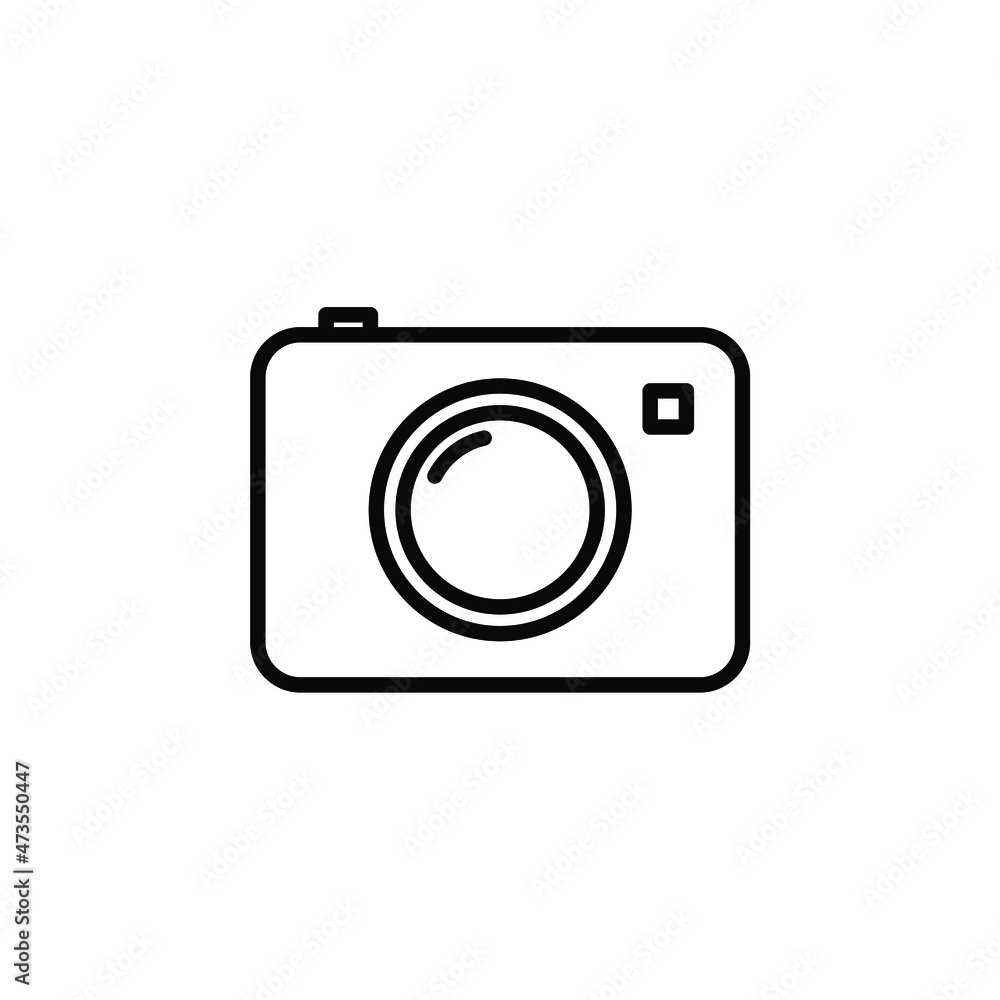 Camera Line Icon, Vector, Illustration, Logo Template. Suitable For Many Purposes.