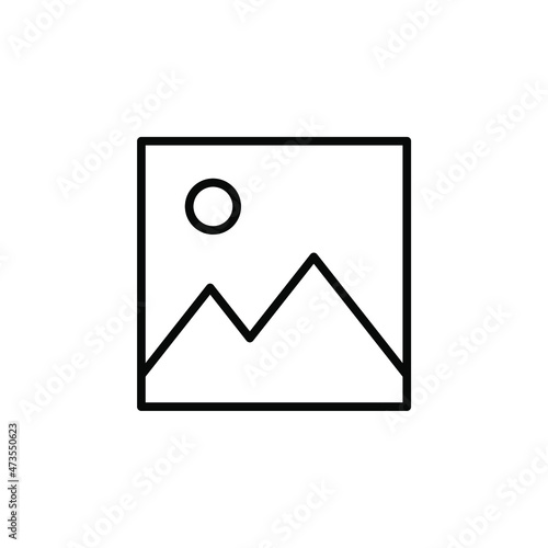 Gallery, image Line Icon, Vector, Illustration, Logo Template. Suitable For Many Purposes.