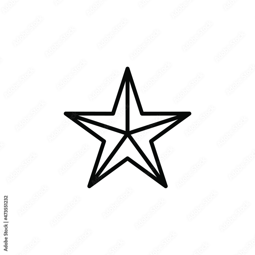 Star Line Icon, Vector, Illustration, Logo Template. Suitable For Many Purposes. Star Line Icon, Vector, Illustration, Logo Template. Suitable For Many Purposes.