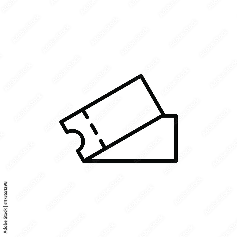 Ticket Line Icon, Vector, Illustration, Logo Template. Suitable For Many Purposes. Ticket Line Icon, Vector, Illustration, Logo Template. Suitable For Many Purposes.