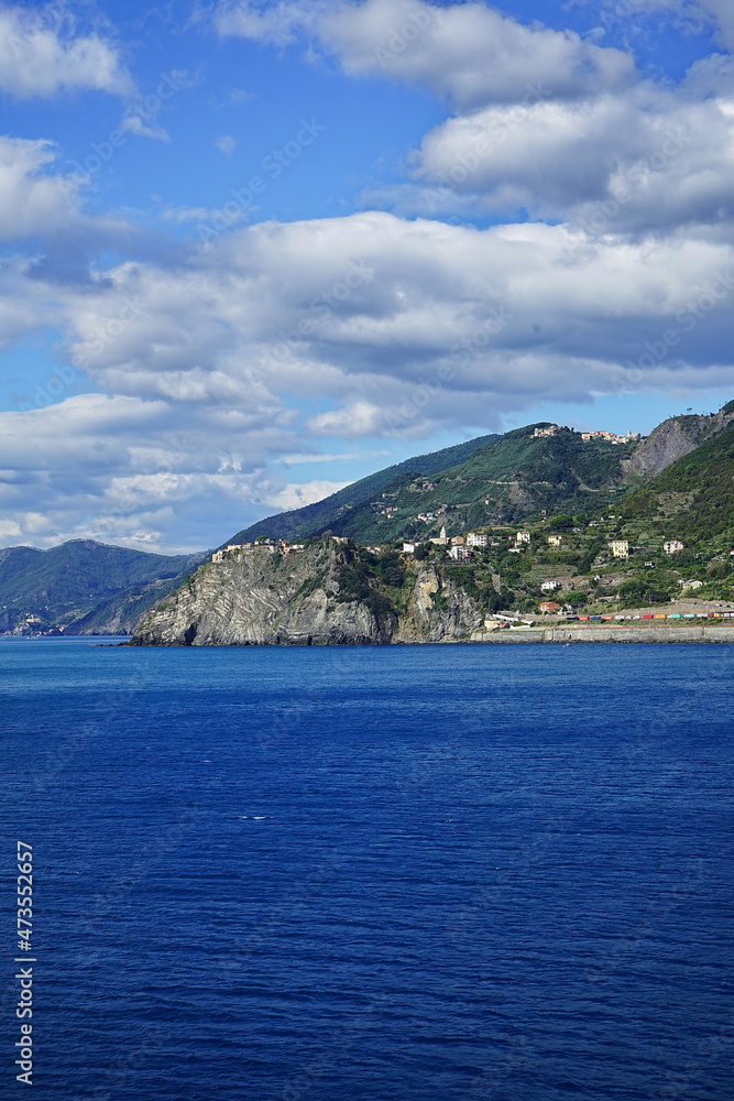 Ligurian coast near Manarola, Cinque Terre, Italy