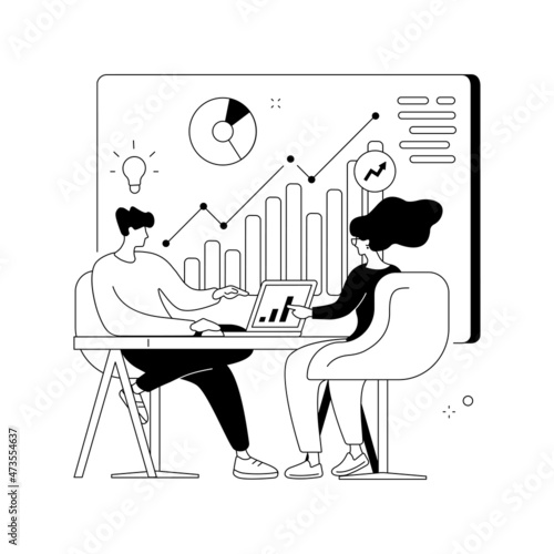 Consulting abstract concept vector illustration.