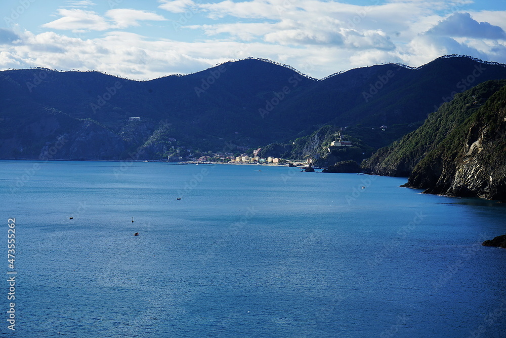 Ligurian coast near the village of Vernazza, Cinque Terre, Italy