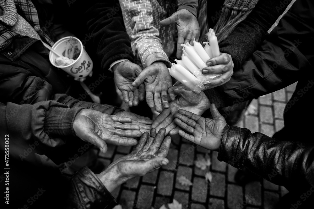 the hands of the poor