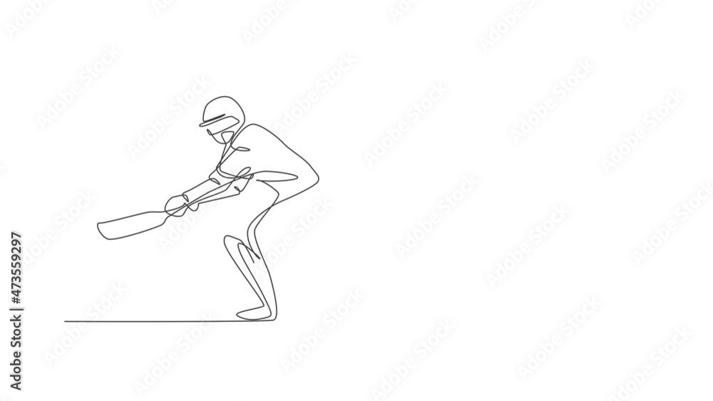 Animated self drawing of single continuous line draw young agile man cricket player practice to swing cricket bat. Sport exercise concept. Full length one line animation for cricket promotion media. Animated self drawing of single continuous line draw young agile man cricket player practice to swing cricket bat. Sport exercise concept. Full length one line animation for cricket promotion media.
