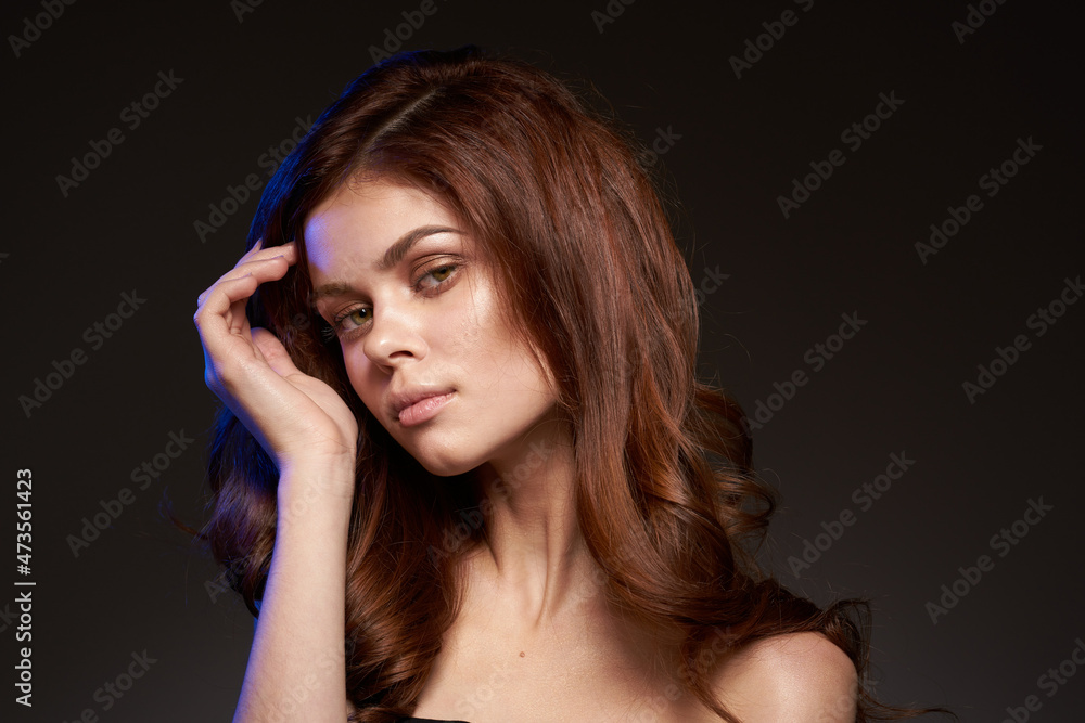 portrait of a woman fun posing studio fashion hairstyle model lifestyle portrait of a woman fun posing studio fashion hairstyle model lifestyle