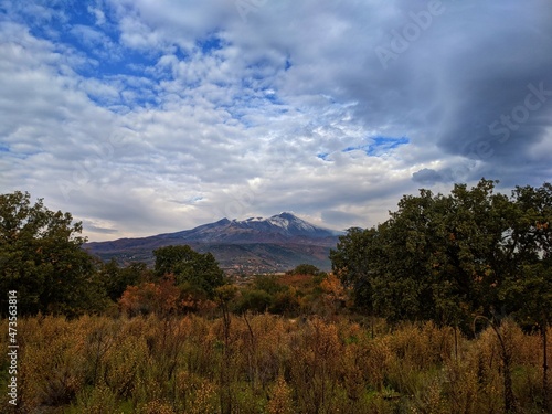 monte al tramonto