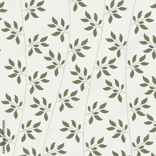 seamless background with leaves