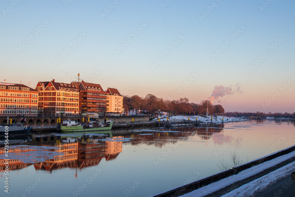Fototapeta premium Bremen im Winter 