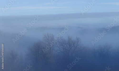 Foggy Landscape in Aveyron France © Philippe Ramakers