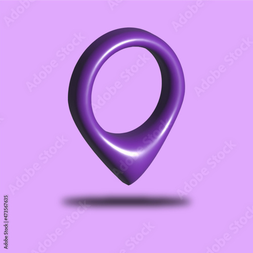 icon location maps vector 3d illustration concept