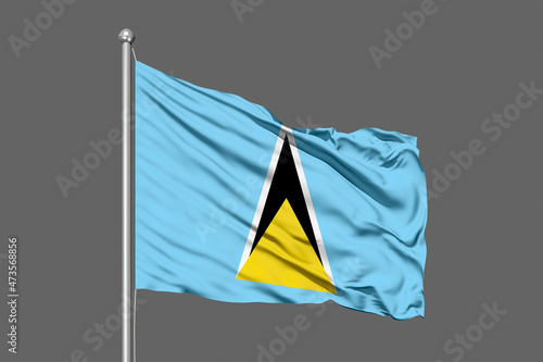 Saint Lucia Wafing Flag