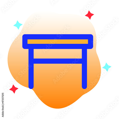 Tabouret Vector icon which is suitable for commercial work and easily modify or edit it

