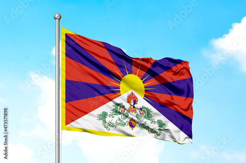 Tibet Wafing Flag photo