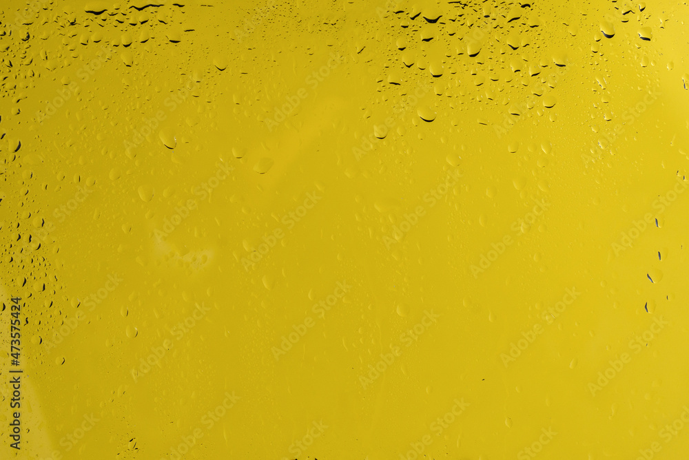 Yellow backgrond with water drops. Yellow backgrond with water drops.