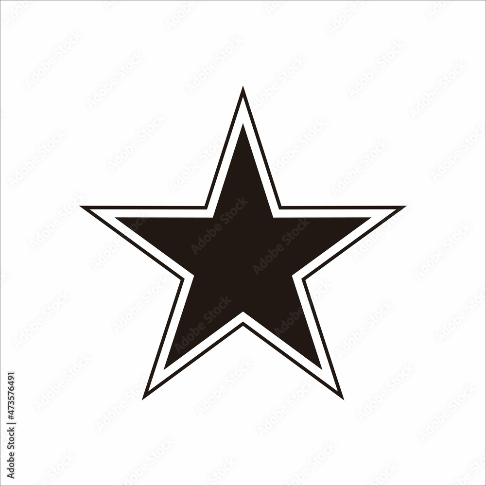 star vector icon design template. star vector icon design template.