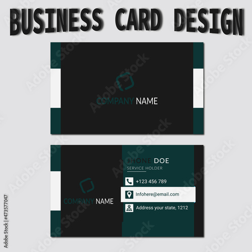 business card template, professional business card design, Minimalist luxury modern business card, unique business card
